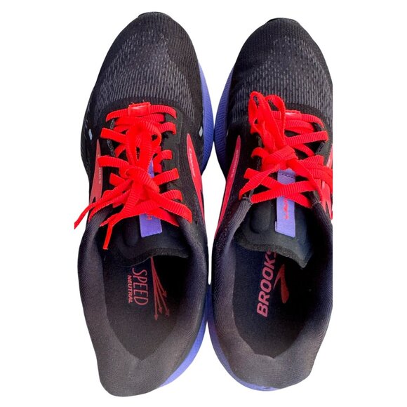 Brooks Launch GTS 9 Women’s 9 Black Purple Athletic Running Shoes - Picture 7 of 14